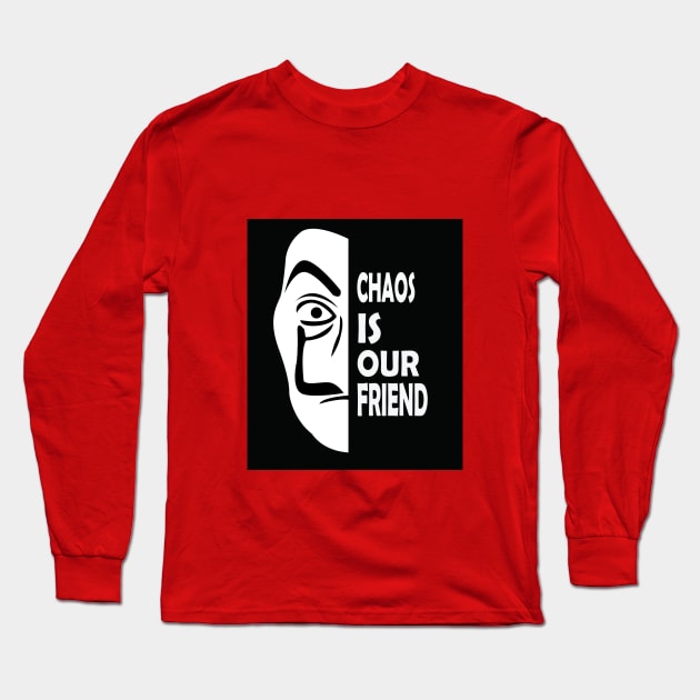 CHAOS FRIEND T-SHIRT Long Sleeve T-Shirt by paynow24